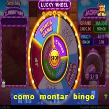 como montar bingo brinquedos toia